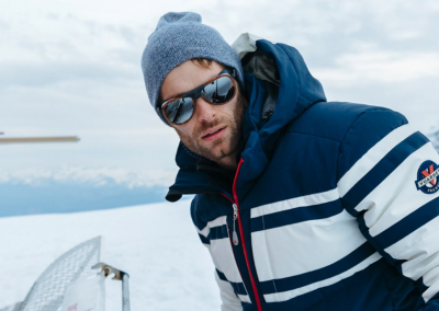 lunettes de ski et glacier vuarnet