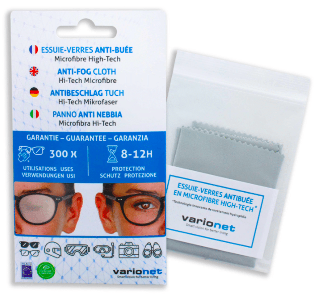 essuie verres anti buée microfibre varionet