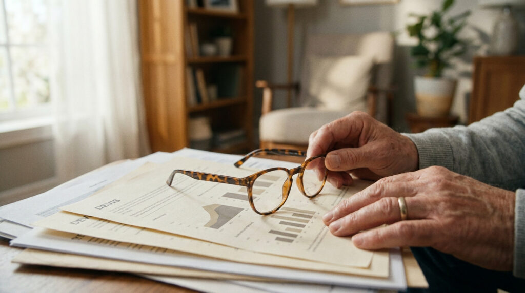 Comparer les devis de lunettes et les garanties optiques à la retraite