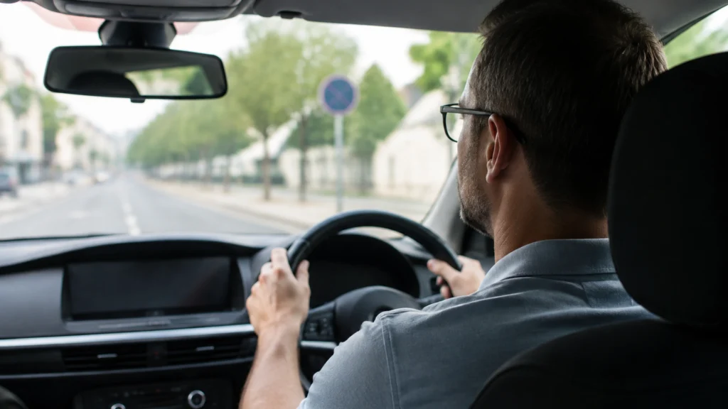 Illustration éditoriale pour l’article « Quelle acuité visuelle pour conduire votre voiture »